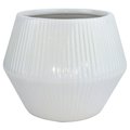 Trendspot Rena 8 in. D Ceramic Planter White CR01474N-08W